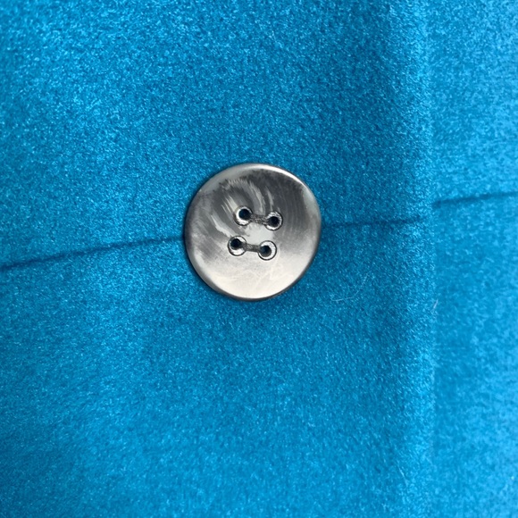 J. JILL Berkshires Coat Peacock Blue Peacoat XL - Picture 4 of 9